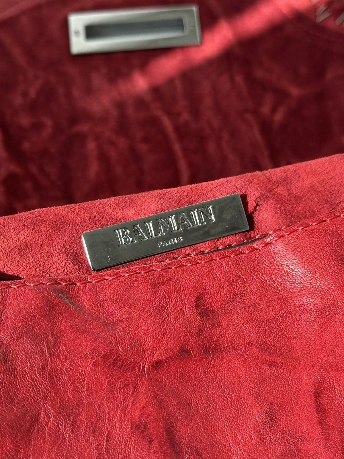 Balmain BALMAIN by Decarnin SS2011 Safety Pin Red Leather Bag runway Size ONE SIZE - 19 Thumbnail