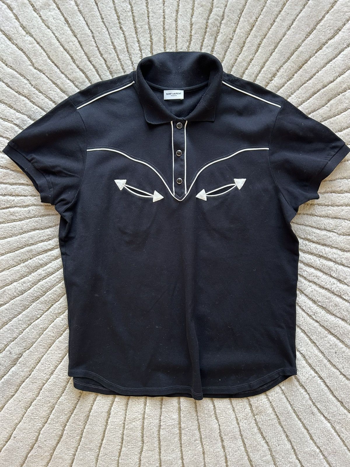 Saint Laurent Paris Saint Laurent polo Size US XL / EU 56 / 4 - 1 Thumbnail