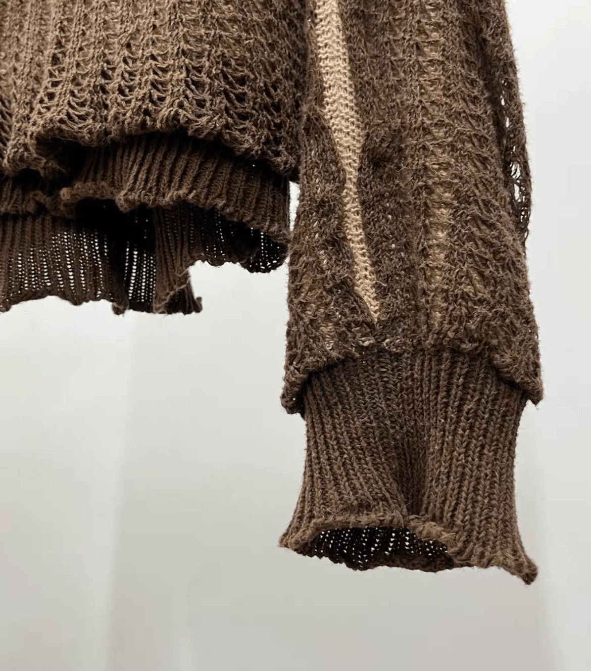 Number (N)ine Number (N)ine Sz 3 Number Nine 03SS PAIN Distressed Knitwe Size US L / EU 52-54 / 3 - 4 Thumbnail