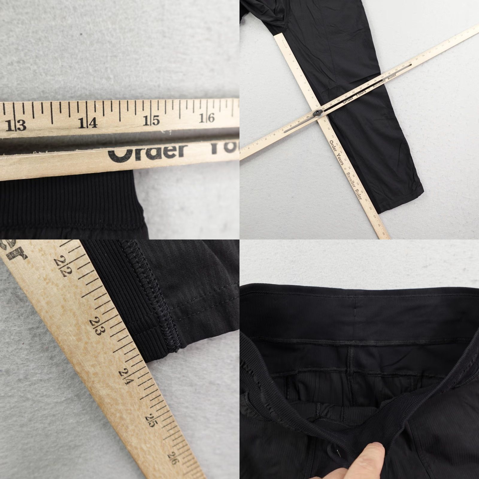 Lululemon Lululemon Pants Womens S Black Dance Studio Crop 25" Joggers Gym Yoga Athletic Pants Striped Pattern Pockets Elastic Waist Regular Inseam 24" Size 28" / US 6 / IT 42 - 8 Thumbnail