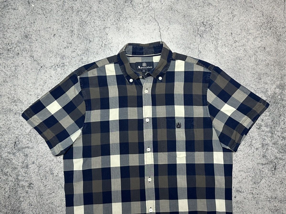 Aquascutum × Vintage Aquascutum London Checked Button Up Shirt Size US L / EU 52-54 / 3 - 2 Thumbnail