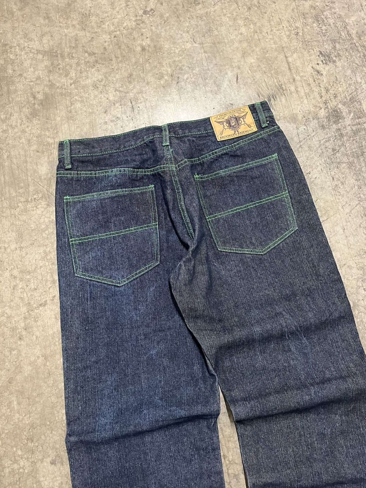 Vintage Y2k Brooklyn express baggy fit denim skater hype rare grunge Size US 36 / EU 52 - 3 Thumbnail