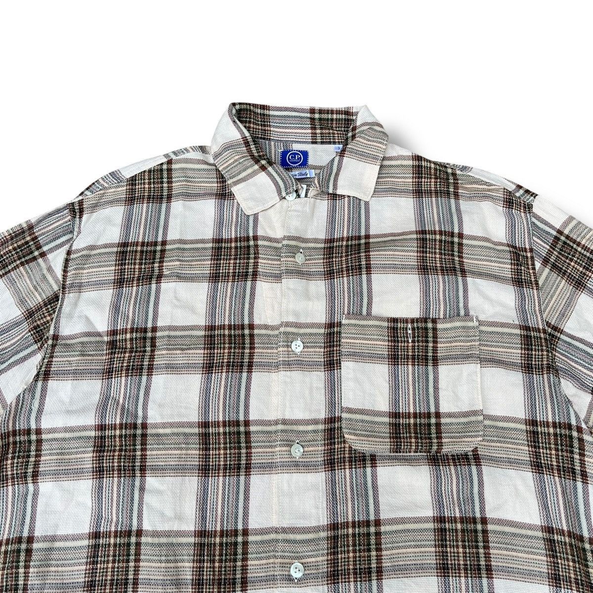 C.P. Company NEED GONE💥S/S 1995 RARE Vintage☠️Cp Company Plaid shirt Size US L / EU 52-54 / 3 - 2 Thumbnail