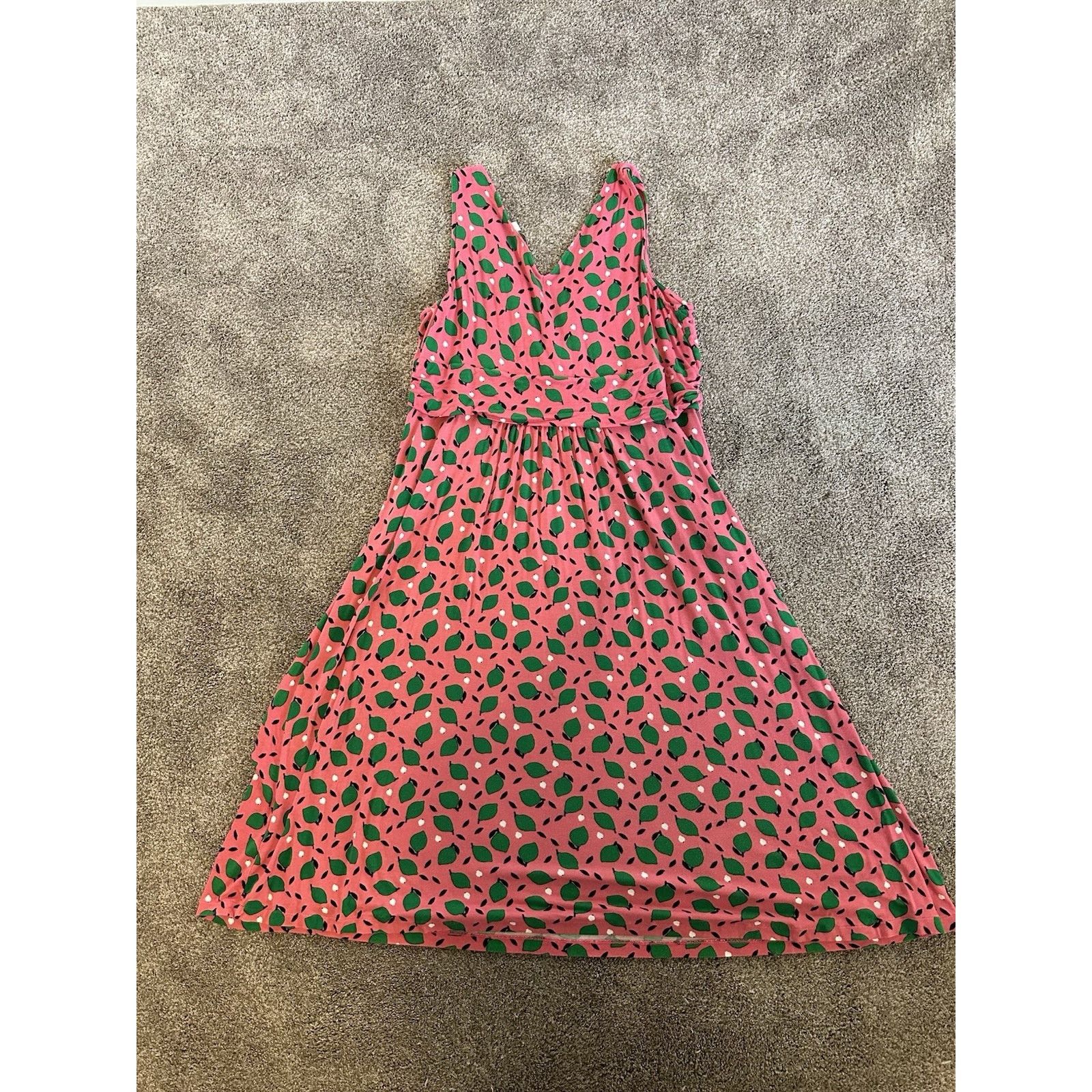 Boden Boden Effie Lime Dress Women's 20/22R Sleeveless V-Neck Size 3XL / US 20-22 - 5 Thumbnail