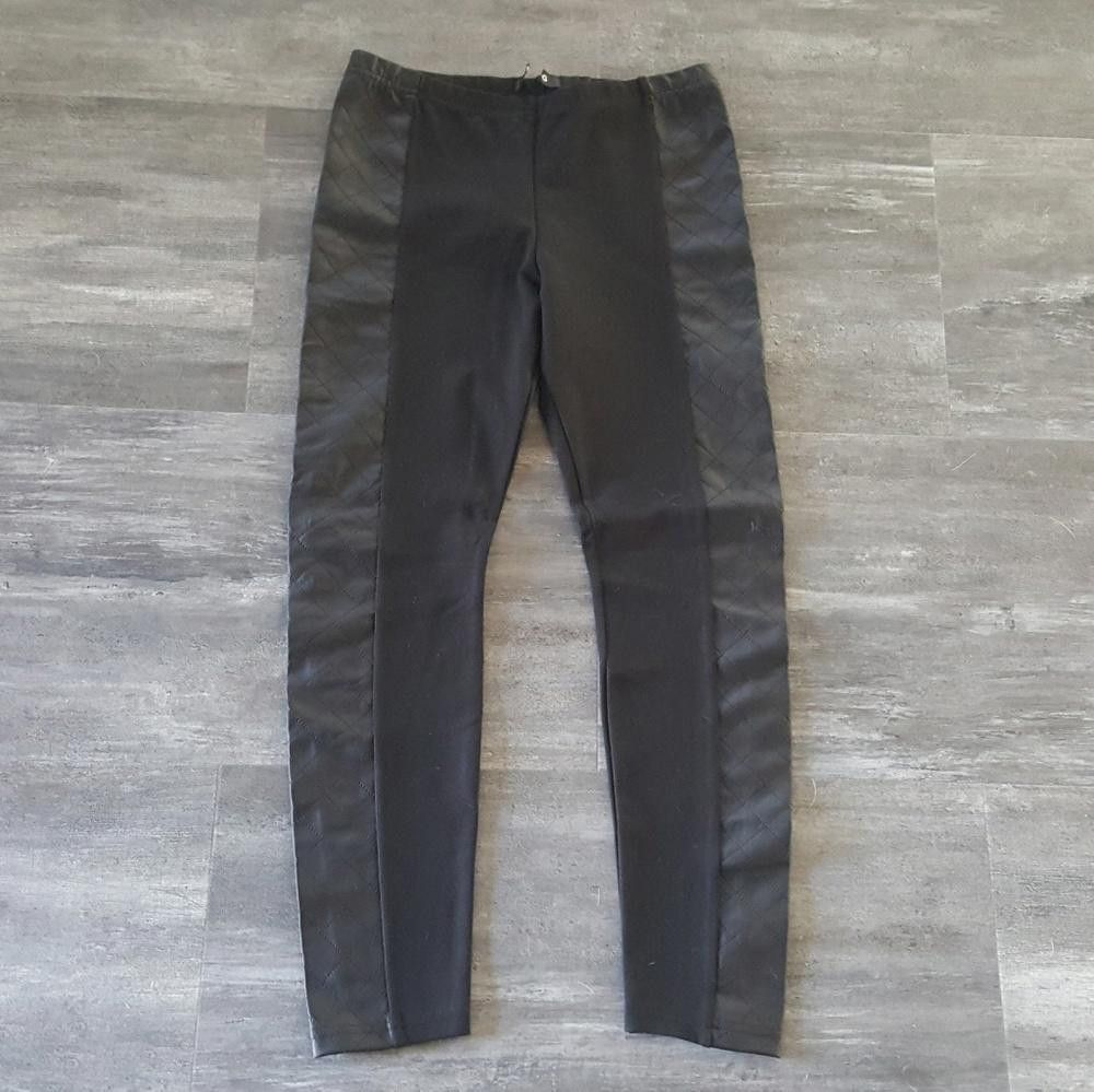 Bdg Black Side Quilted BDG Legging Size 32" / US 10 / IT 46 - 1 Thumbnail