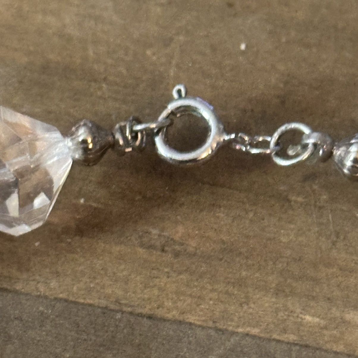 Vintage Vintage clear faceted bead necklace Size ONE SIZE - 3 Thumbnail
