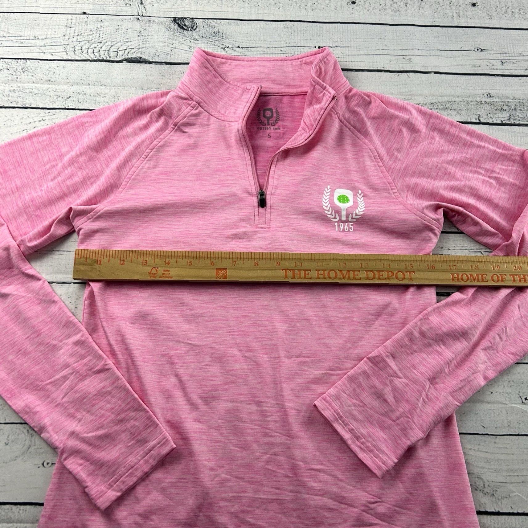 Pinko Pickleball 1965 1/4 Zip Pullover Athletic Jacket Women's Small Pink Shirt Jacket 1/4 Zip Size S / US 4 / IT 40 - 5 Thumbnail