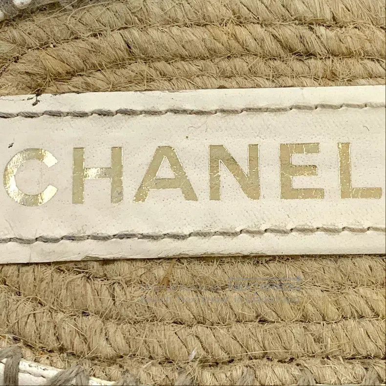 Chanel Chanel Colour-matched logo woven tweed fisherman's head sl Size US 5.5 / IT 35.5 - 7 Thumbnail