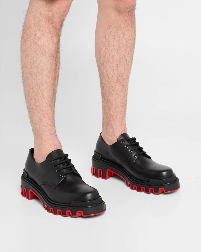 Christian Louboutin os11x0226 Trott Dune Leather Derby Shoes In Black Size US 7.5 / EU 40-41 - 1 Thumbnail