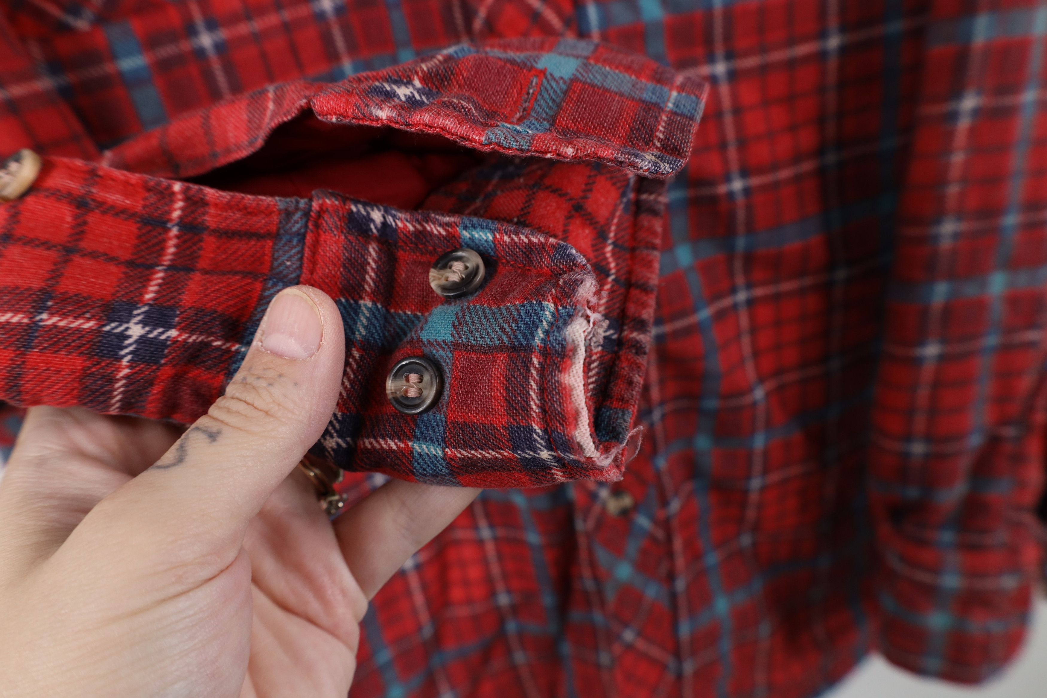 Vintage Vintage 90s Streetwear Flannel Button Shirt Jacket Jac Shirt Size US M / EU 48-50 / 2 - 6 Thumbnail