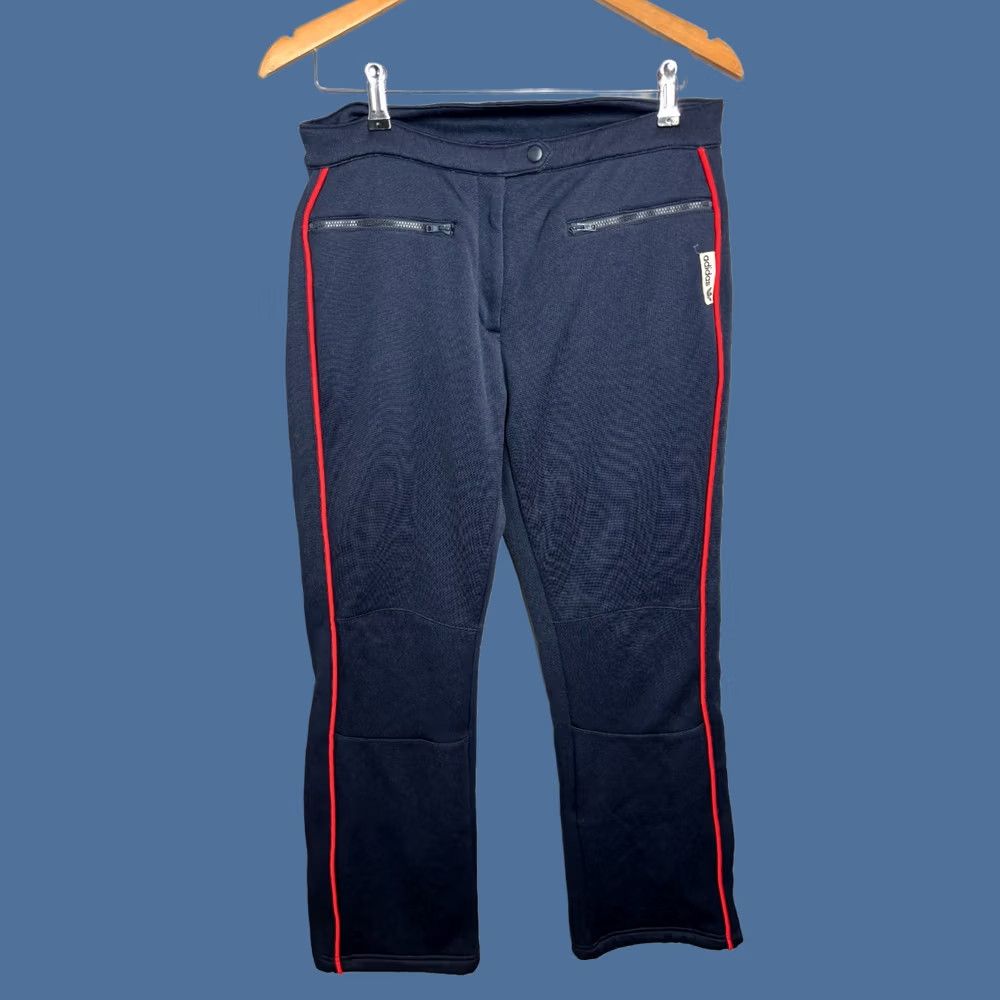 Adidas adidas Y2K Pants Men's M Navy Blue 5544 Track Pants Athletic Regular 90s Theme Gym & Training Mens Size US 31 - 1 Thumbnail