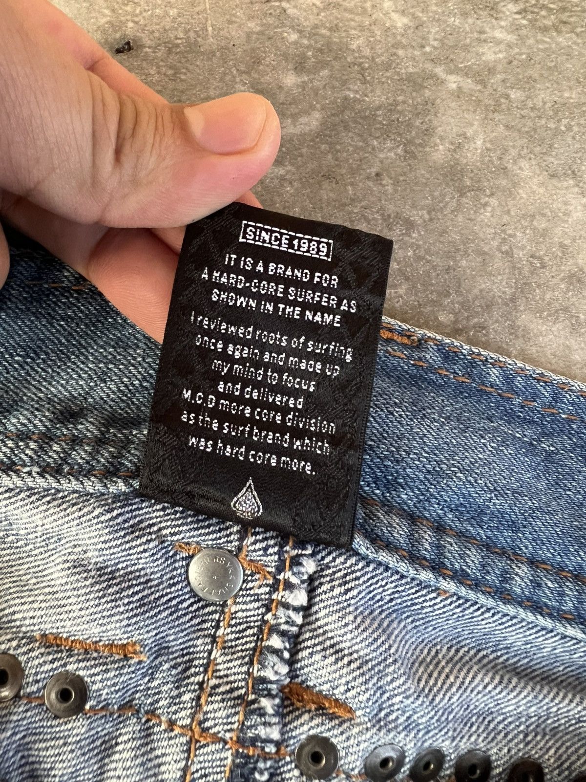 If Six Was Nine × Japanese Brand 💥Rare💥Vintage M.C.D Embroidery Punk Jeans Size US 30 / EU 46 - 22 Thumbnail