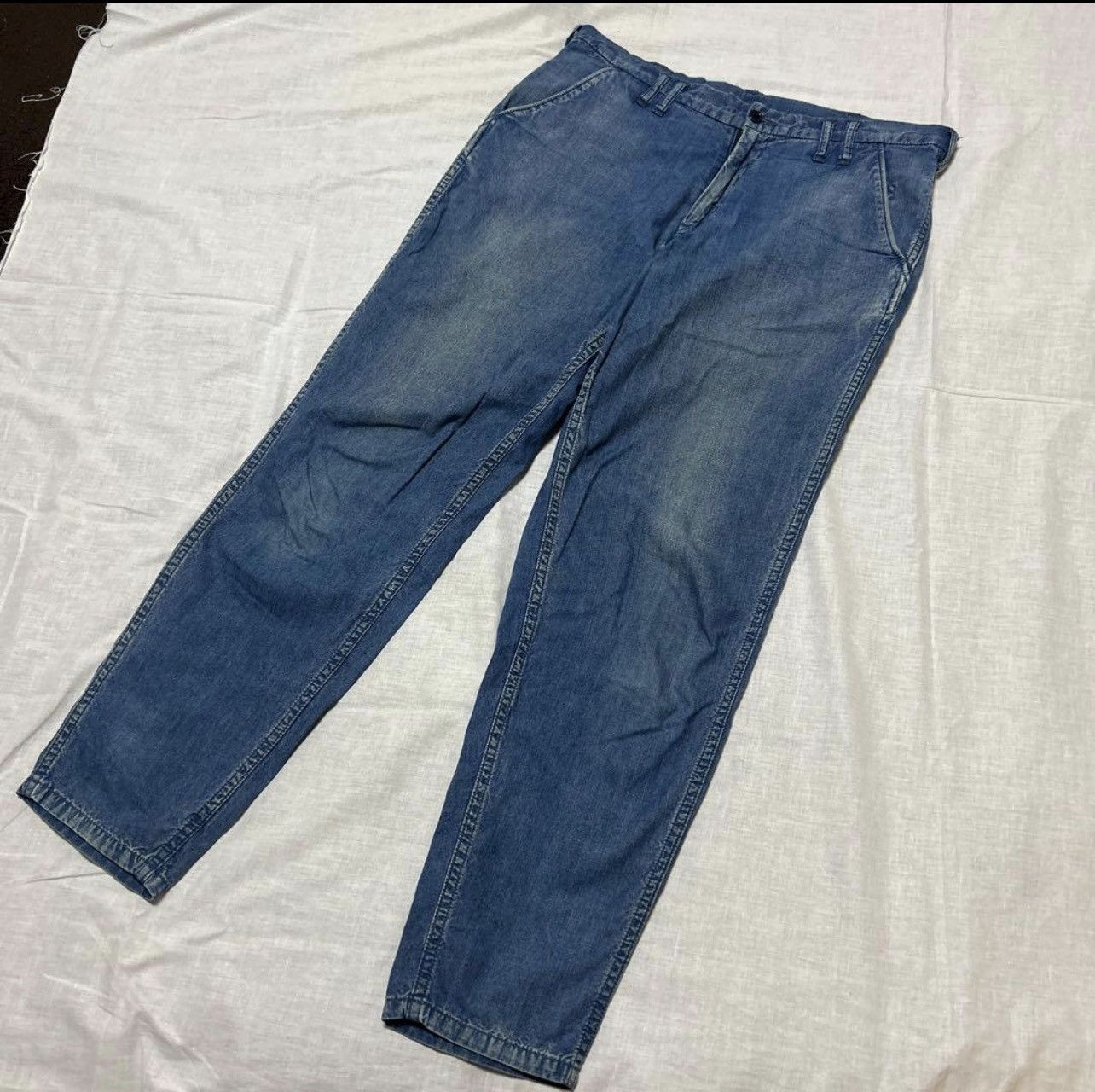 Yohji Yamamoto yohji yamamoto pour homme denim pants bottom sample Size US 43 - 3 Thumbnail