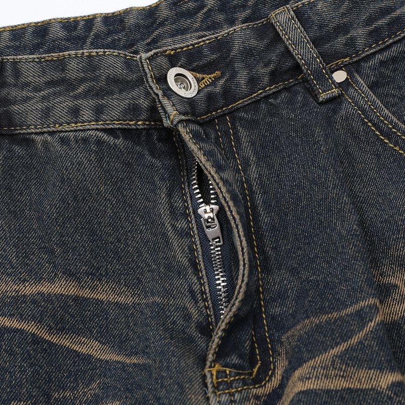 Japanese Brand × Jean American Style Pleated Multi-pocket Strap Jeans Size US 27 - 7 Thumbnail