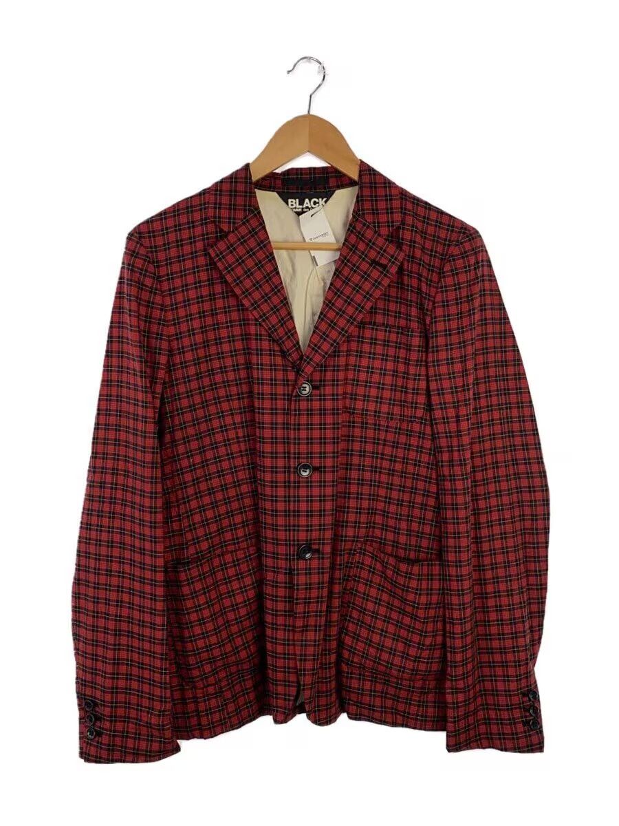 Comme des Garcons × Comme des Garcons Black Plaid Tailored Jacket Size US M / EU 48-50 / 2 - 1 Thumbnail