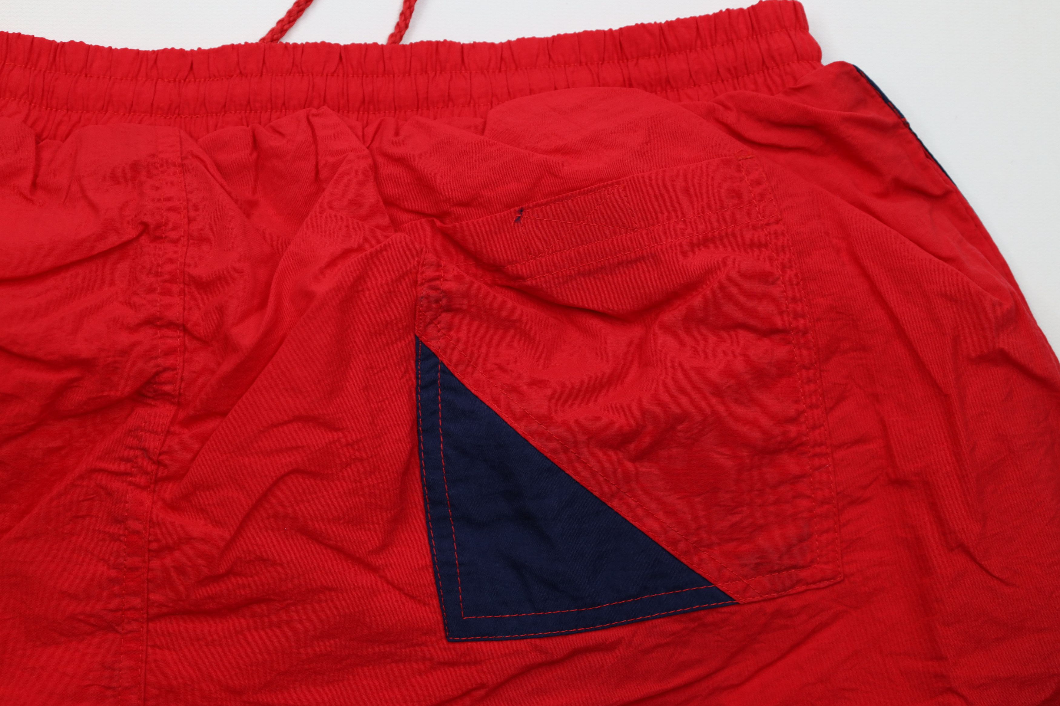 Vintage Deadstock Vintage 90s Streetwear Shorts Swim Trunks Red Size US 36 / EU 52 - 9 Thumbnail