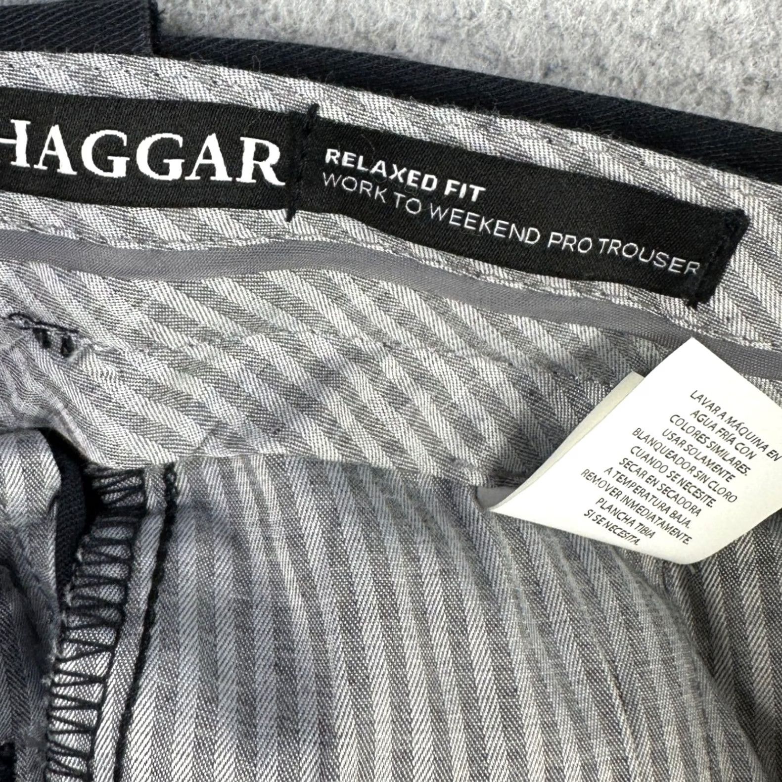 Haggar Haggar Mens Work To Weekend Pro Trouser Pants 40X29 Black Stretch Uniform Workwear NEW Size US 40 / EU 56 - 4 Thumbnail