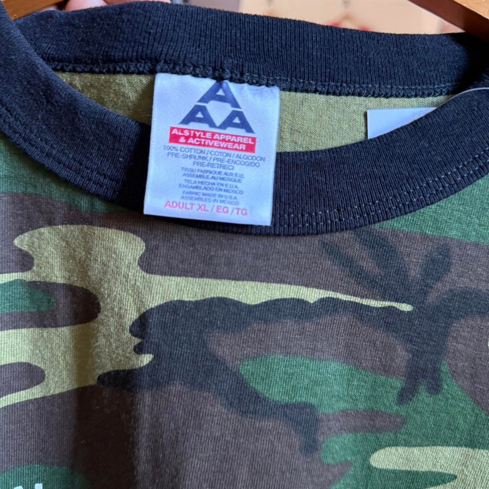 Vintage Vintage 90s Camo Camouflage Now You Can’t See Me T-Shirt Size US XL / EU 56 / 4 - 6 Thumbnail