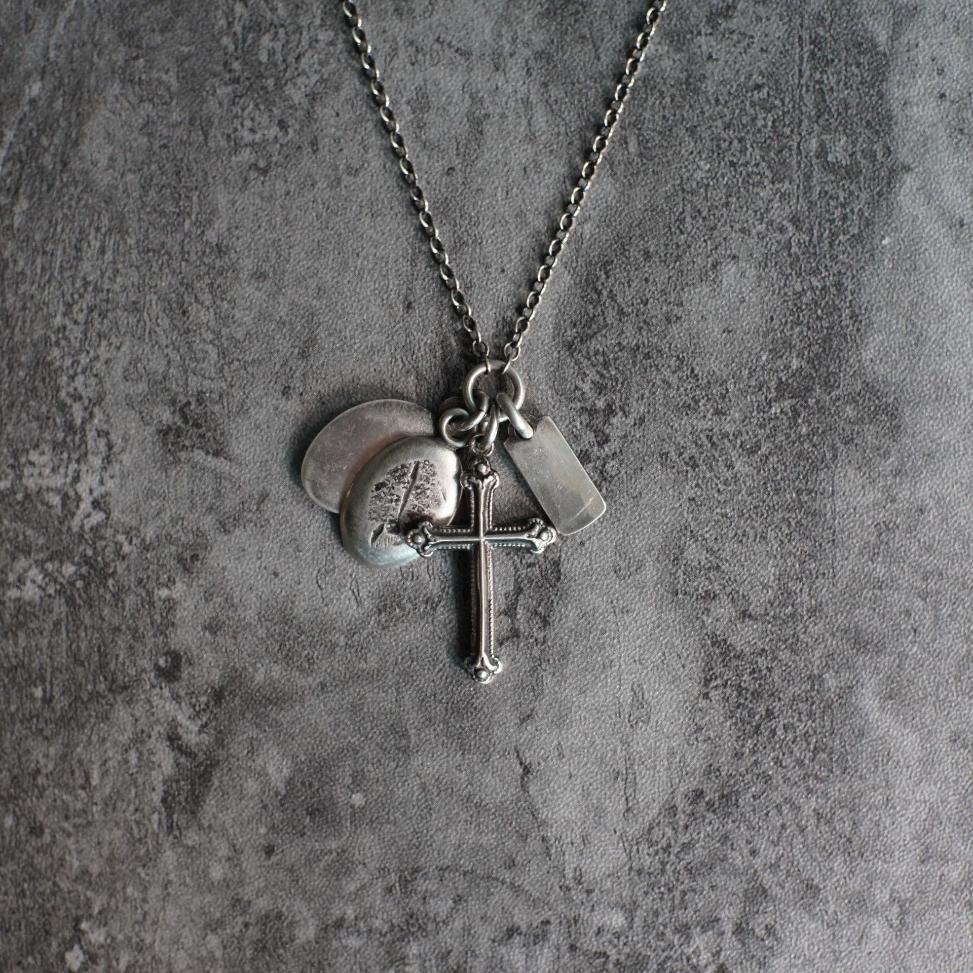 Werkstatt Munchen Werkstatt Munchen Large Cross Gothic Silver Necklace 70 Size ONE SIZE - 6 Thumbnail