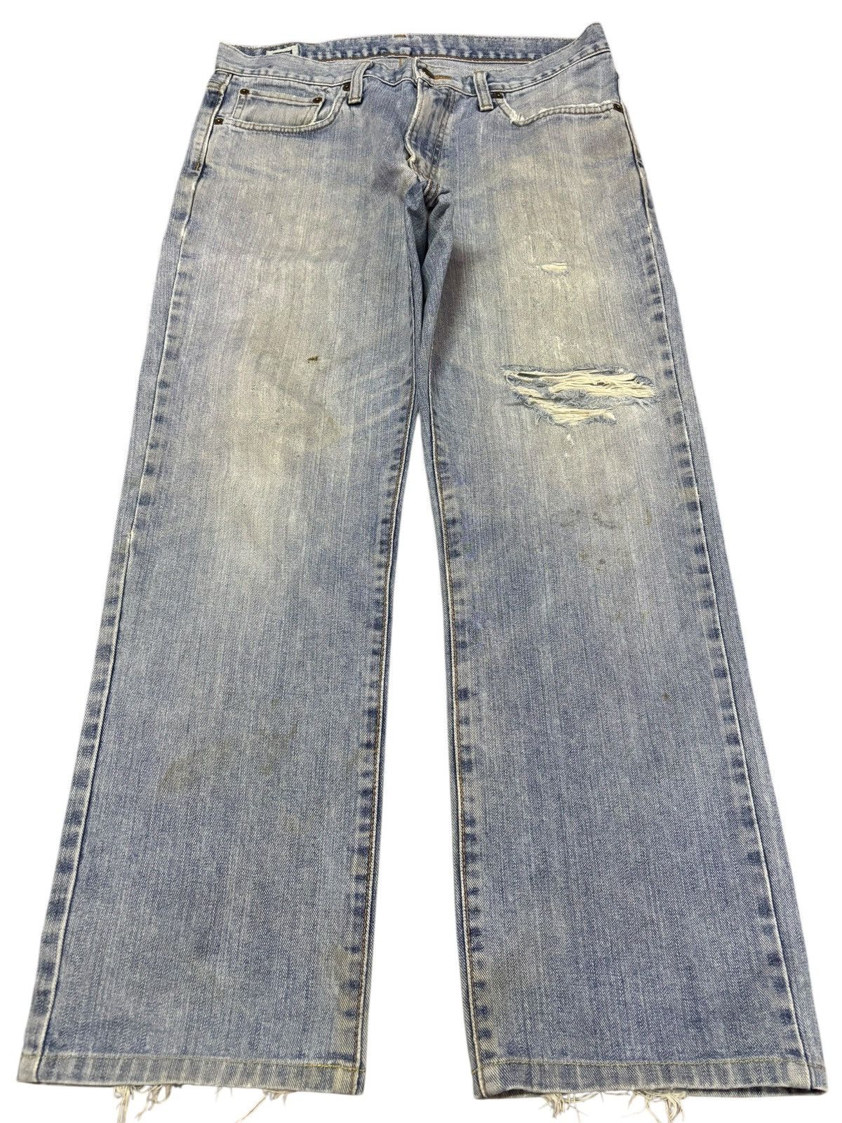 Edwin Vtg Edwin Japan 403 Distressed Jeans Size US 33 - 1 Thumbnail