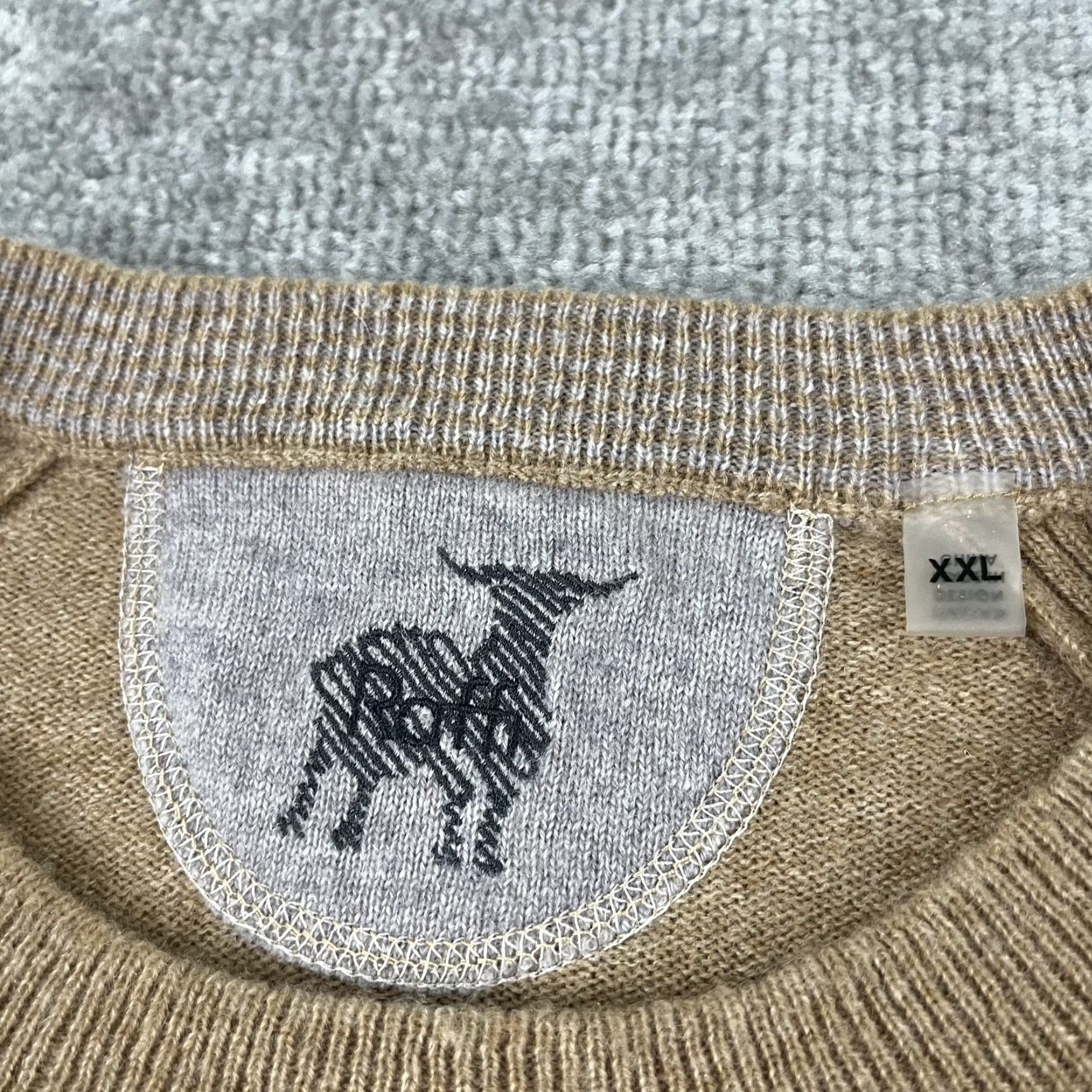 Vintage VINTAGE RAFFI Sweater Adult Mens Regular 2XL Brown 100% Cashmere Lightweight Crew Neck Jumper Size US XXL / EU 58 / 5 - 2 Thumbnail