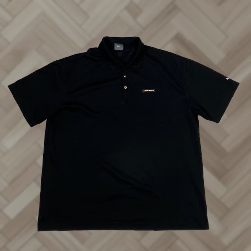 Nike Nike Dri-Fit Golf Polo Shirt Men Short Sleeve Solid Black 2XL XXL Size US XXL / EU 58 / 5 - 1 Thumbnail