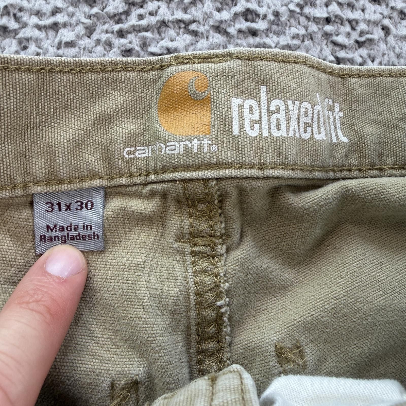 Carhartt Carhartt Relaxed Fit Work Pants Khaki 31x30 Work Carpenter Size US 31 - 6 Thumbnail