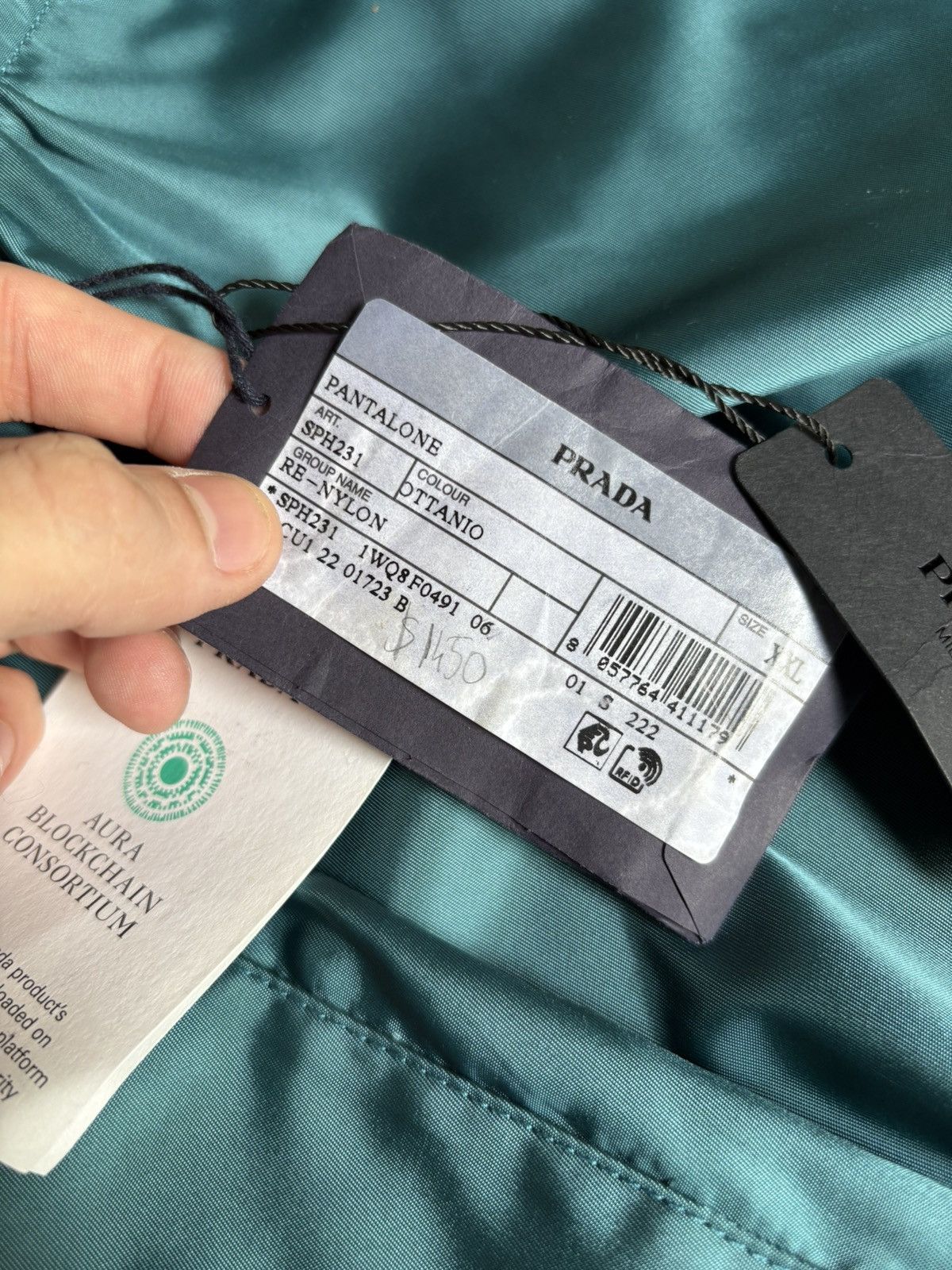 Prada Prada Re Nylon Pants Green Blue Size US 36 / EU 52 - 7 Thumbnail
