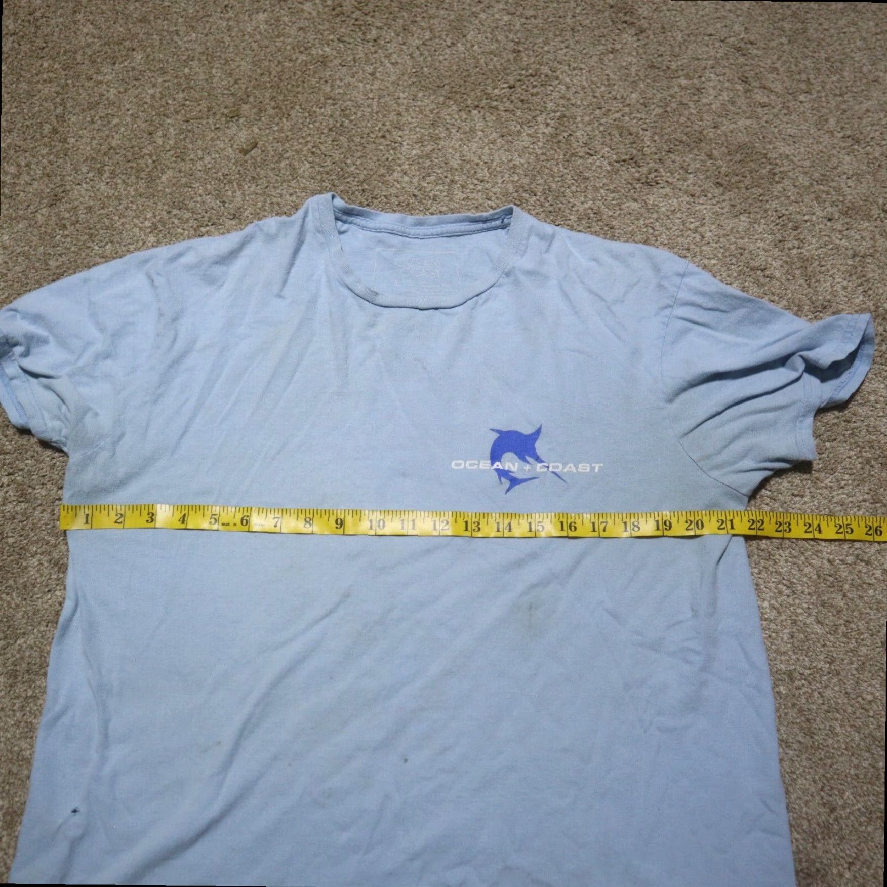 Vintage Ocean Coast Men's Blue Swordfish Fish Graphic T-Shirt Large Size US L / EU 52-54 / 3 - 5 Thumbnail