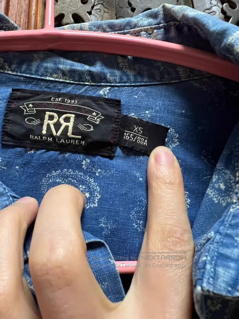 RRL Ralph Lauren RRL Ralph Lauren Cashew flower denim shirt Size US XS / EU 42 / 0 - 3 Thumbnail