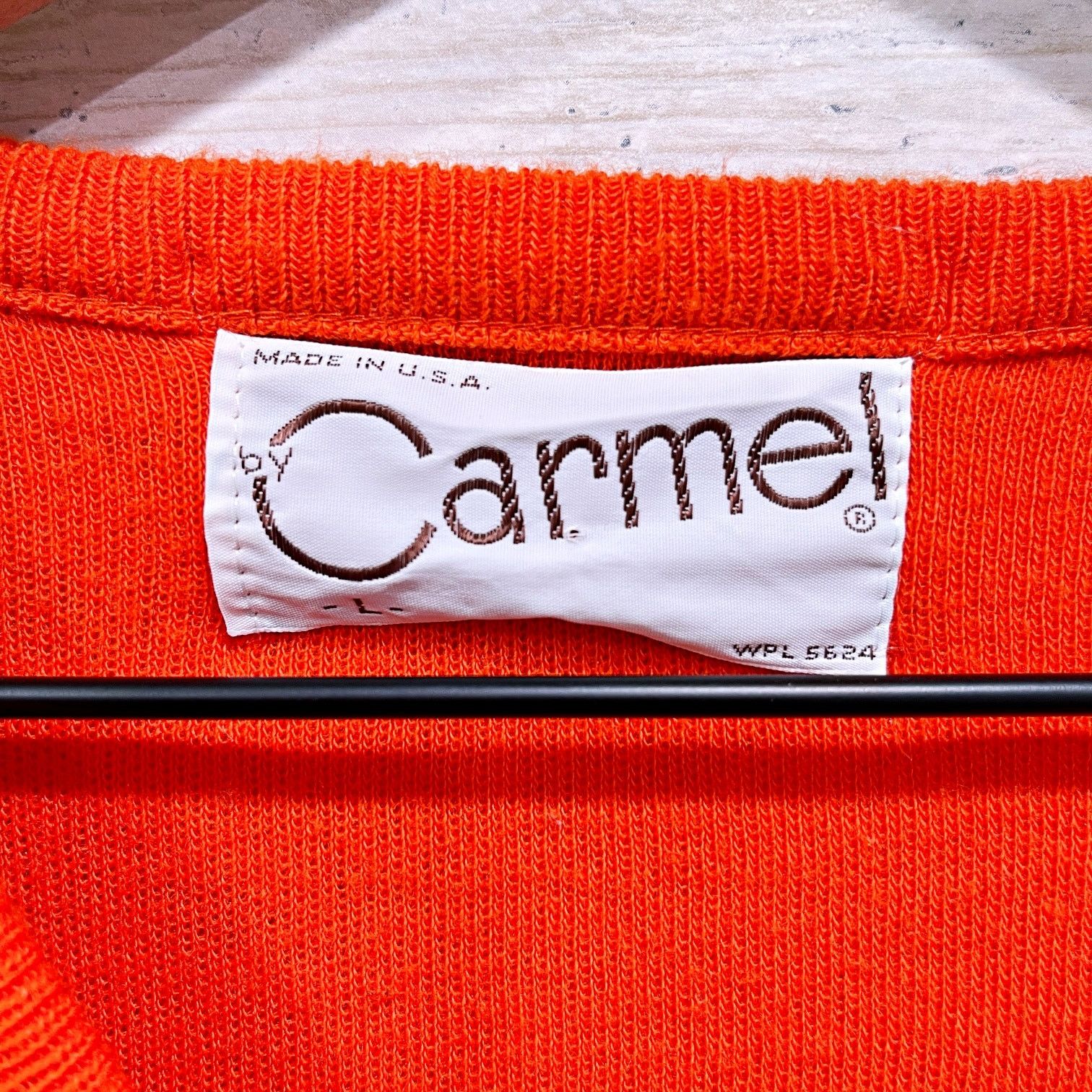 Other × Vintage Clemson Tigers Vintage 60s 70s Sweater Orange V Neck Mens L Size US L / EU 52-54 / 3 - 6 Thumbnail