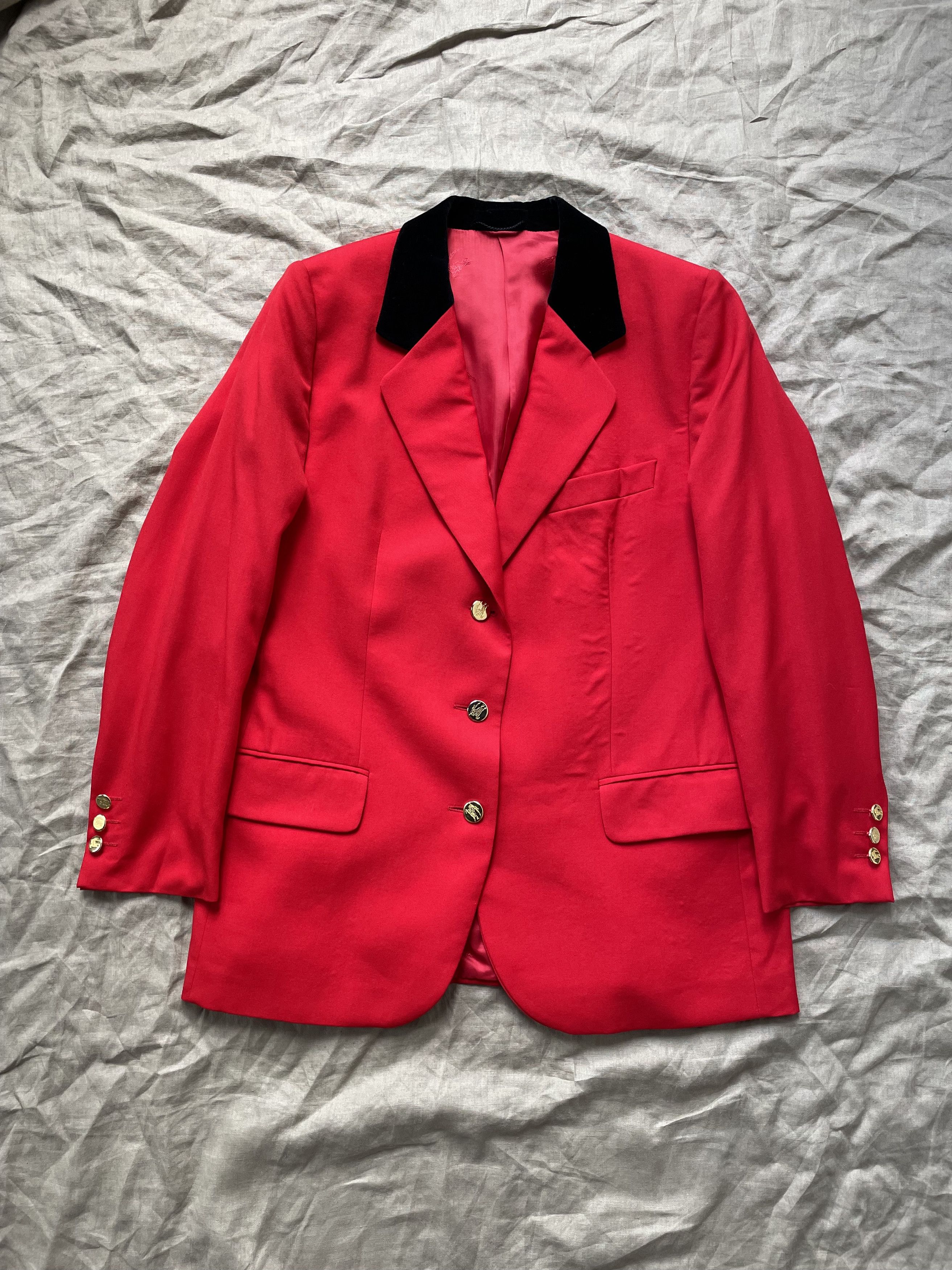 Burberry Burberrys Vintage Wool Blazer Jacket 7714AC Size M / US 6-8 / IT 42-44 - 1 Thumbnail