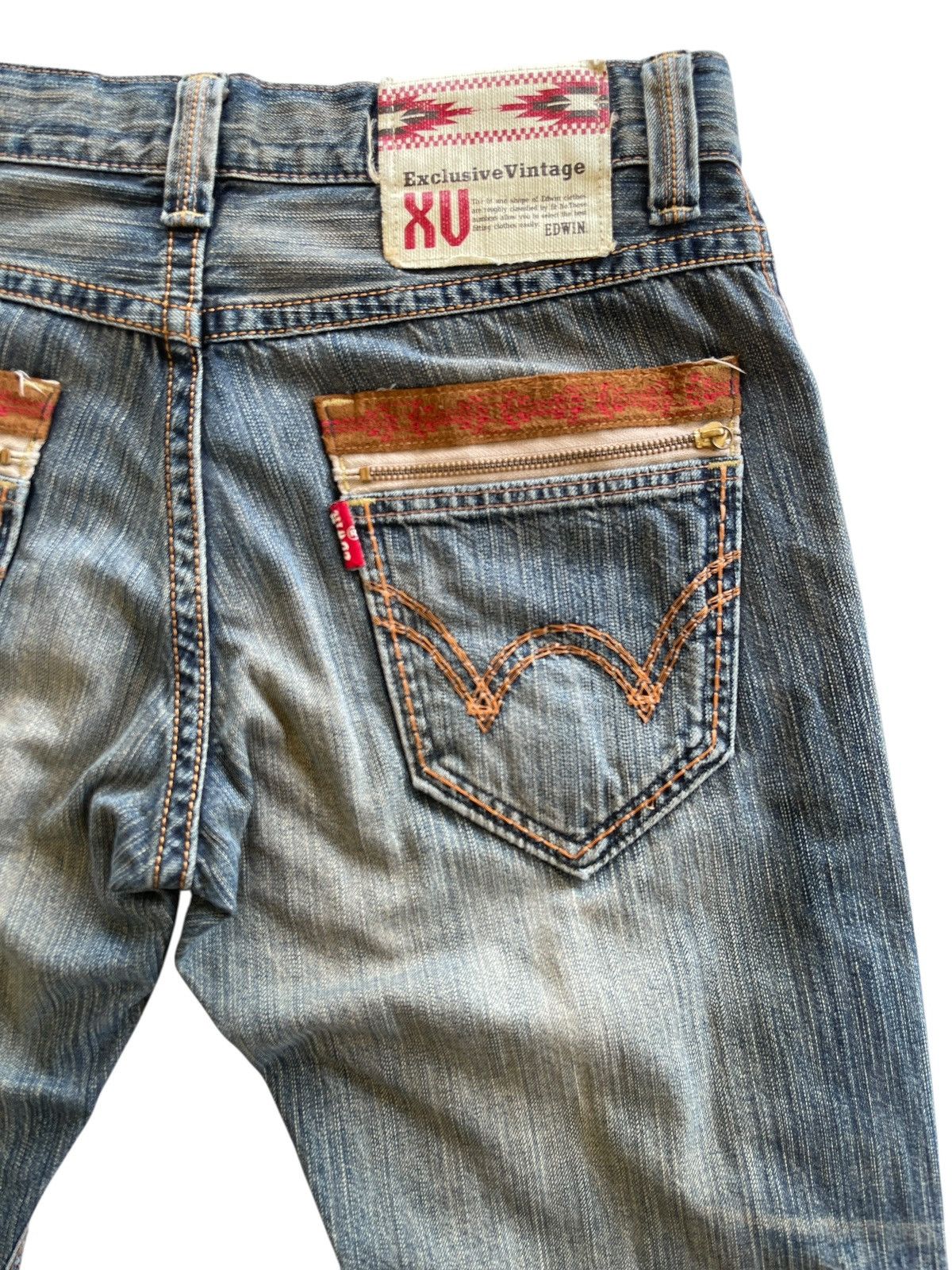 Vintage Vintage Edwin Distressed Denim Size US 33 - 8 Thumbnail