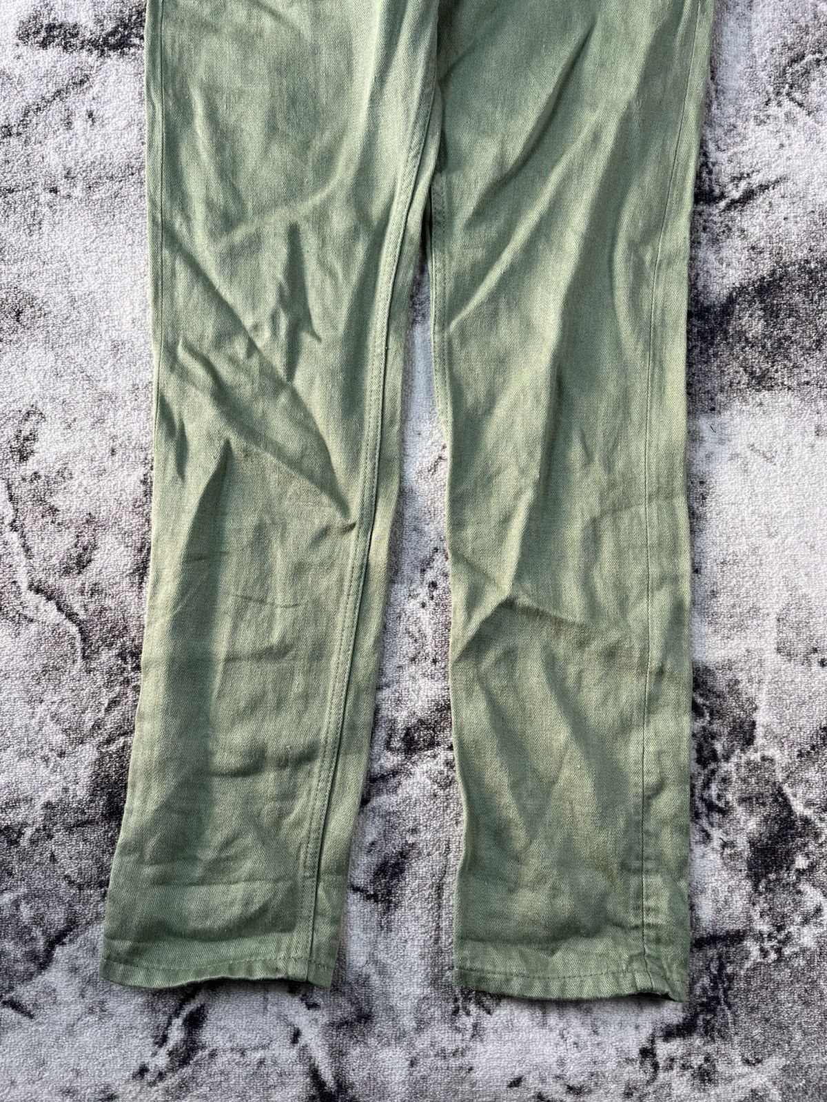 Freitag FREITAG E550 Green Linen Work Pants Size US 32 / EU 48 - 2 Thumbnail