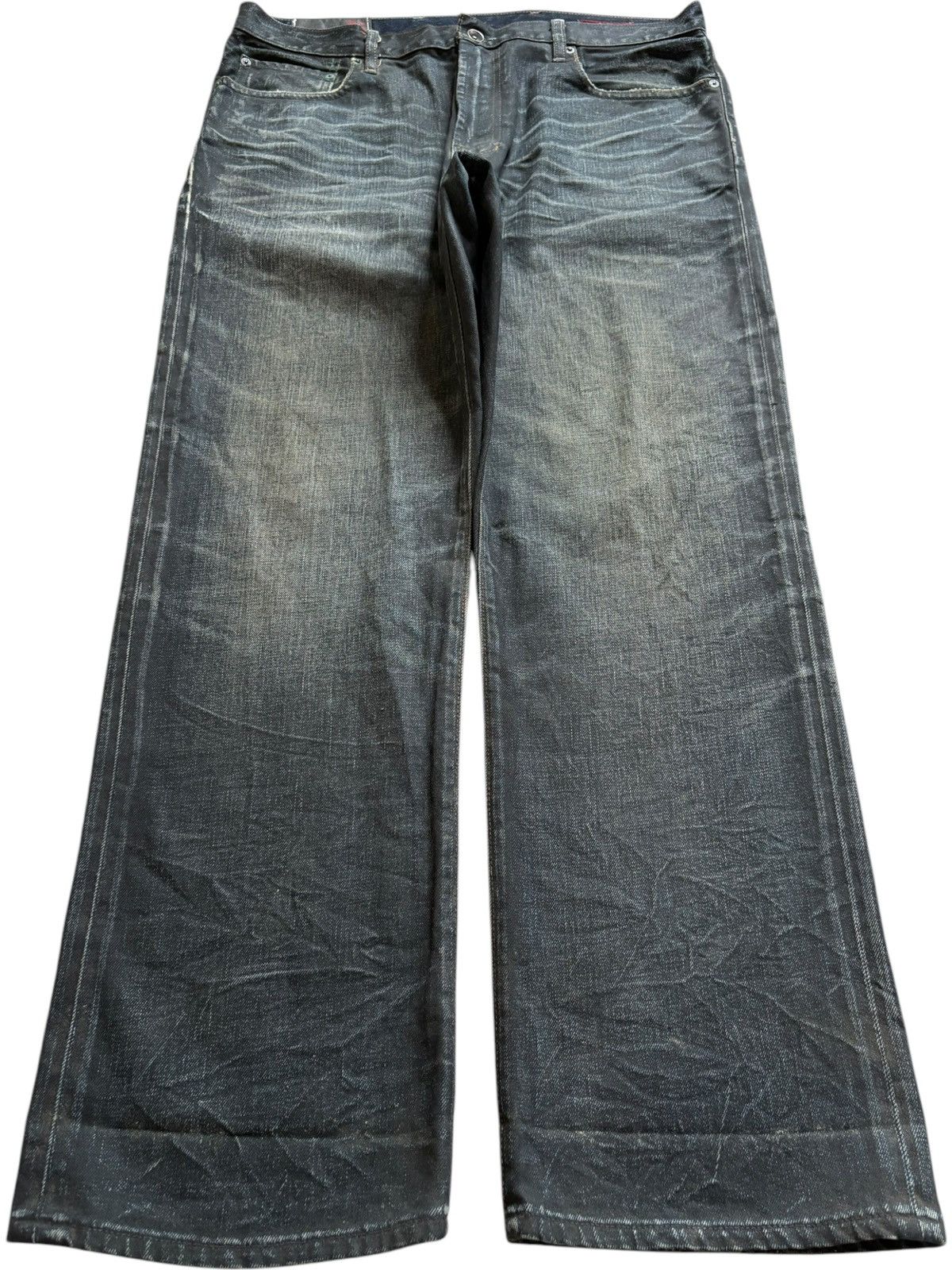 Gap Vintage Gap Rusty Mud Wash Distressed Loose Baggy Jeans Size US 36 / EU 52 - 1 Thumbnail