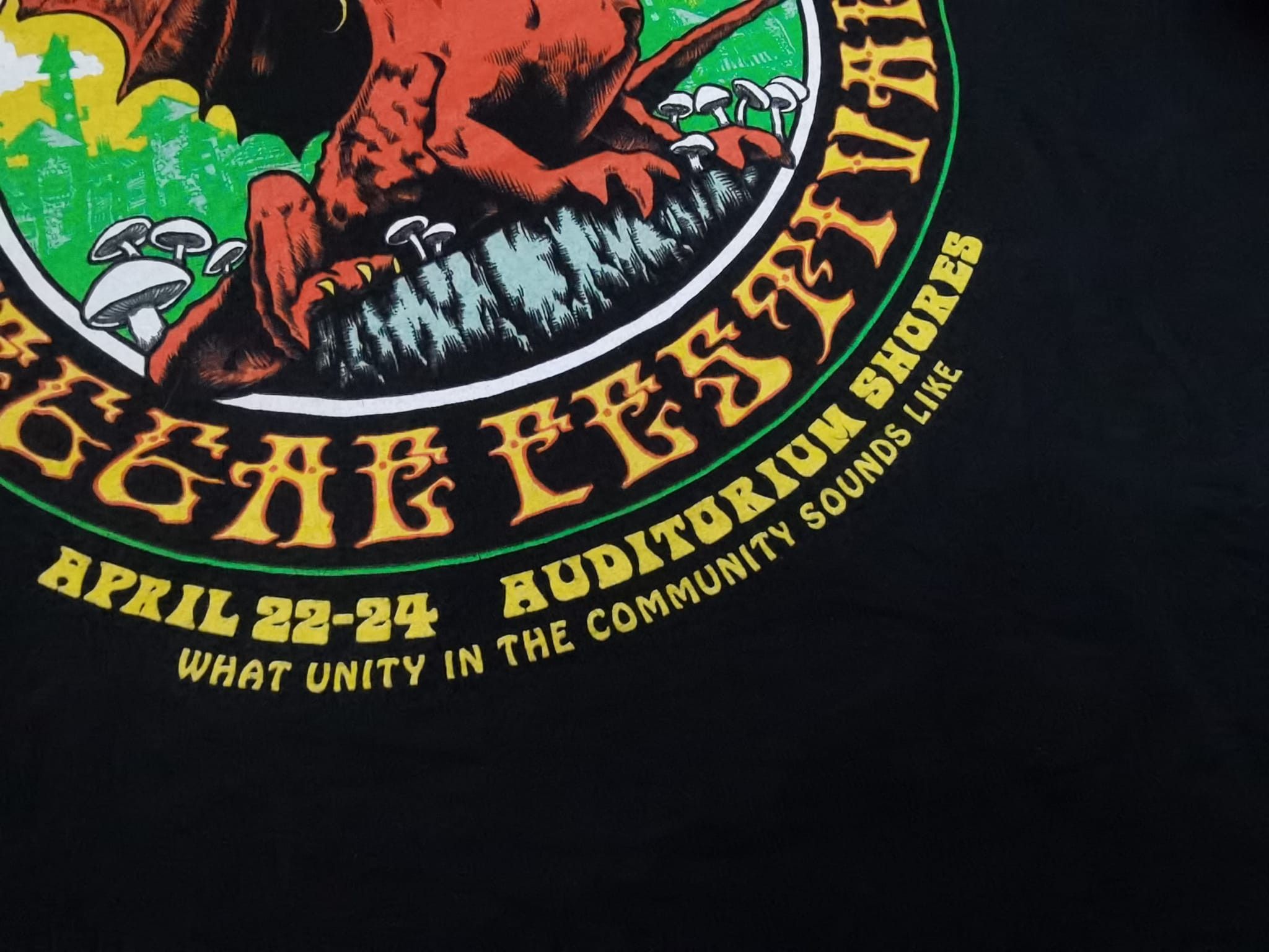 Band Tees × Gildan Austin Reggae Festival 2022 tee L 3437 Size US L / EU 52-54 / 3 - 5 Thumbnail