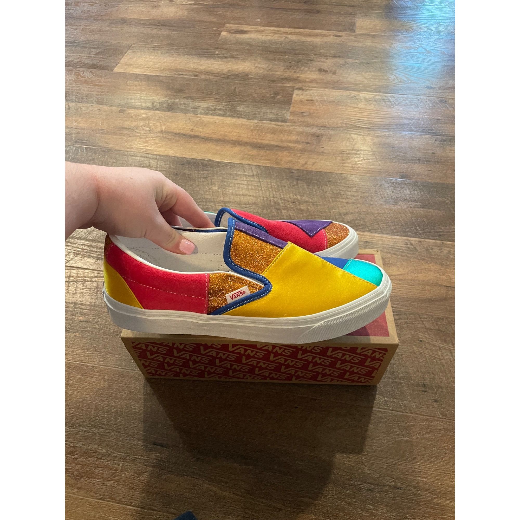 Vans BNWT Vans Pride Patchwork Slip On Skate Sneaker Men’s 9 Wome Size US 9 / EU 42 - 1 Thumbnail