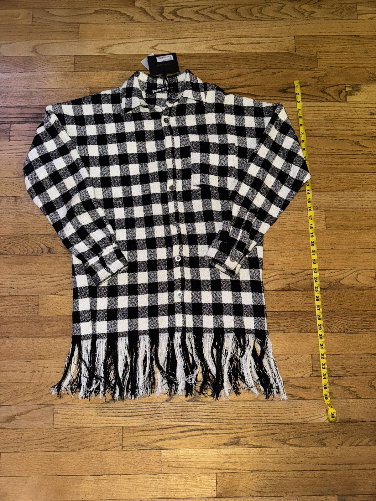 Palm Angels Palm Angels woven button up with fringe sz xs Size US XS / EU 42 / 0 - 2 Thumbnail