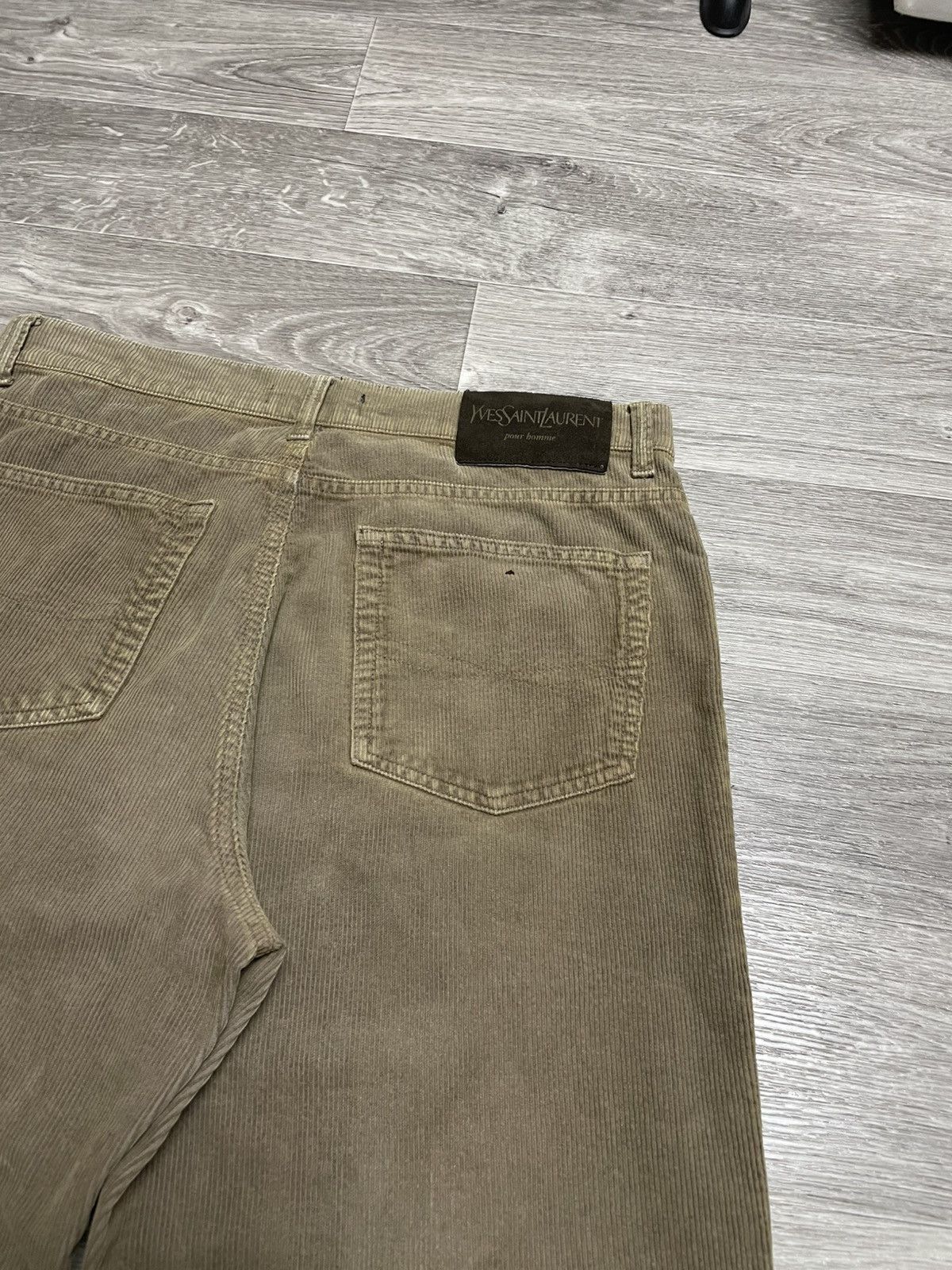 Yves Saint Laurent Vintage Yves Saint Laurent YSL Baige Corduroy Velvet Pants Size US 34 / EU 50 - 23 Thumbnail