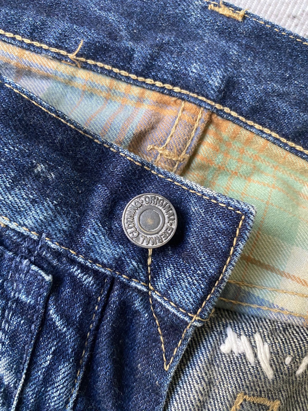 Kapital Vintage Eternal Japan Patchwork Boro Design Kapital Denim Size US 31 - 19 Thumbnail
