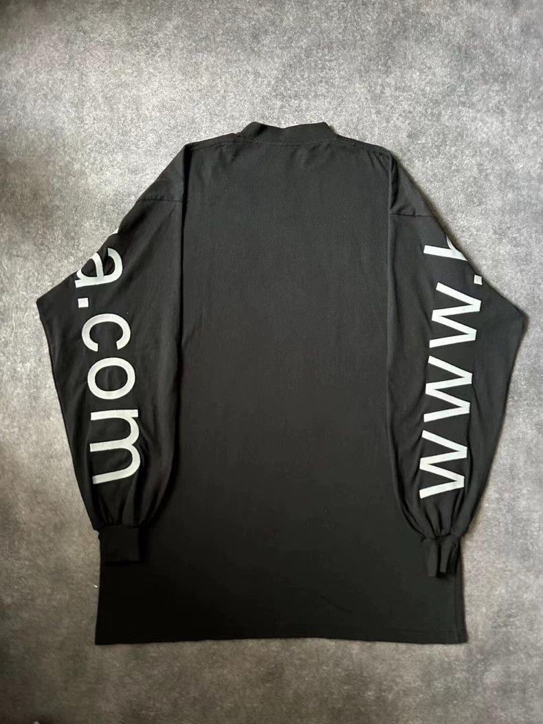 Balenciaga Balenciaga Letter long sleeve T URL round neck loose black Size US S / EU 44-46 / 1 - 2 Thumbnail