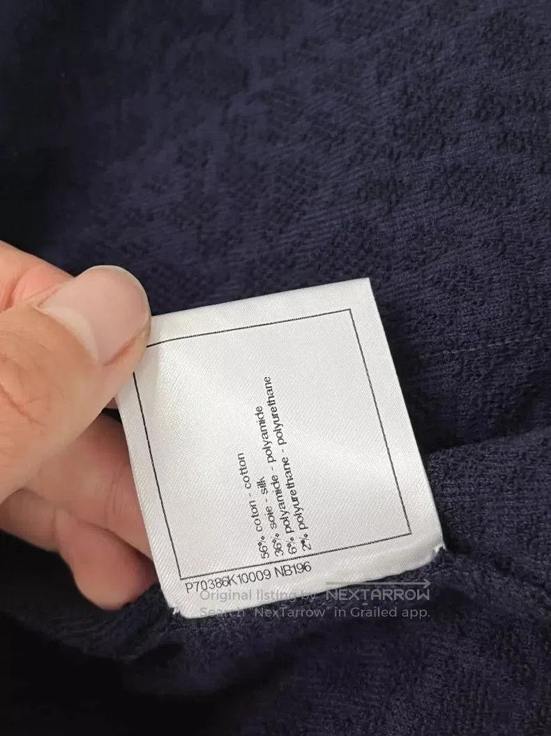 Chanel Chanel Blue Camellia Embossed Skirt. Size US 38 / EU 54 - 7 Thumbnail