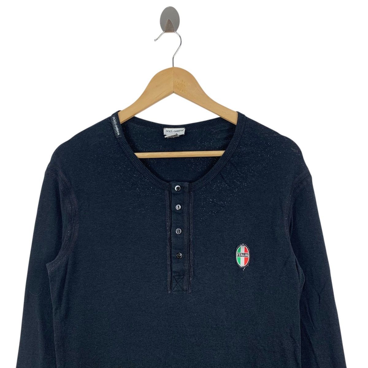 Dolce & Gabbana DOLCE AND GABBANA Underwear Calcio Italy Long Sleeve Tshirt Size US S / EU 44-46 / 1 - 2 Thumbnail