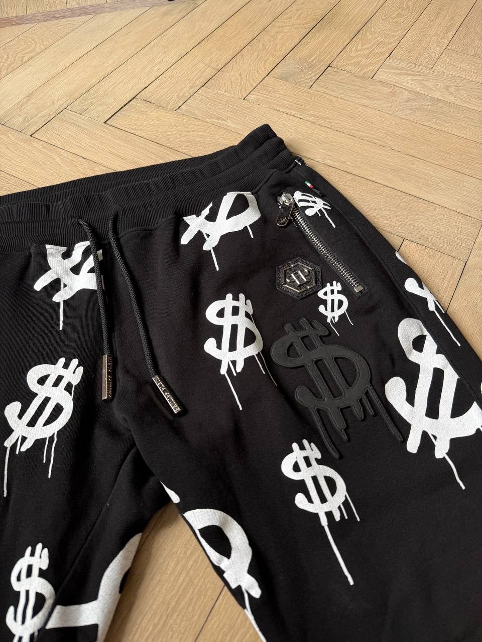 Alec Monopoly × Philipp Plein Black Philipp Plein × Alec Monopoly pants Size US 34 / EU 50 - 2 Thumbnail
