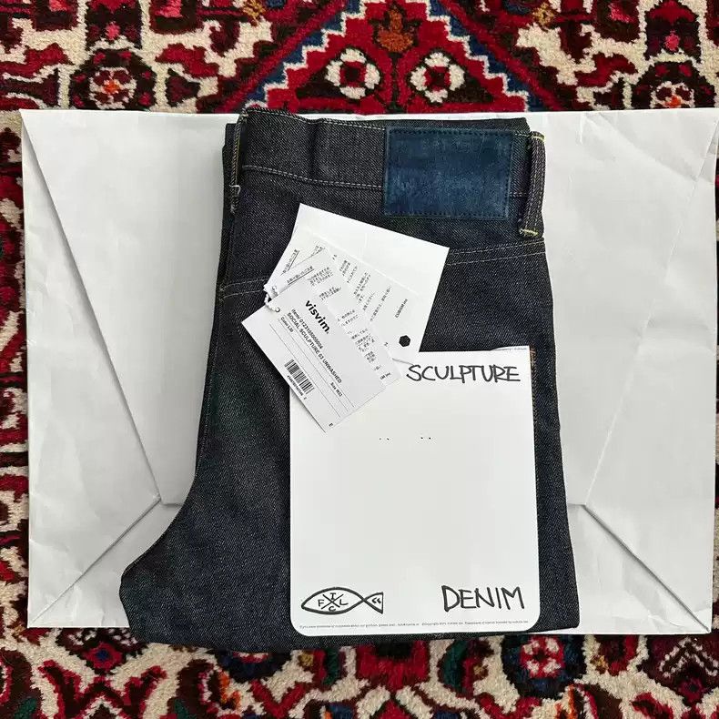 image of Visvim 23Ss 03 Unwashed W32L30 in Blue, Men's