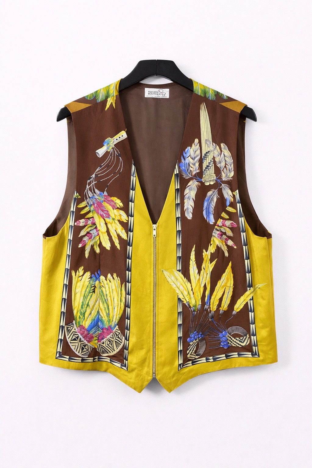 Vintage Vintage Reform Boutique Silk Scarf Vest Hermès Paris Motif Size US S / EU 44-46 / 1 - 2 Thumbnail