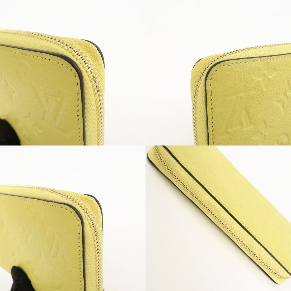 Louis Vuitton Louis Vuitton Monogram Zippy Wallet in Calfskin Yellow Size ONE SIZE - 5 Thumbnail