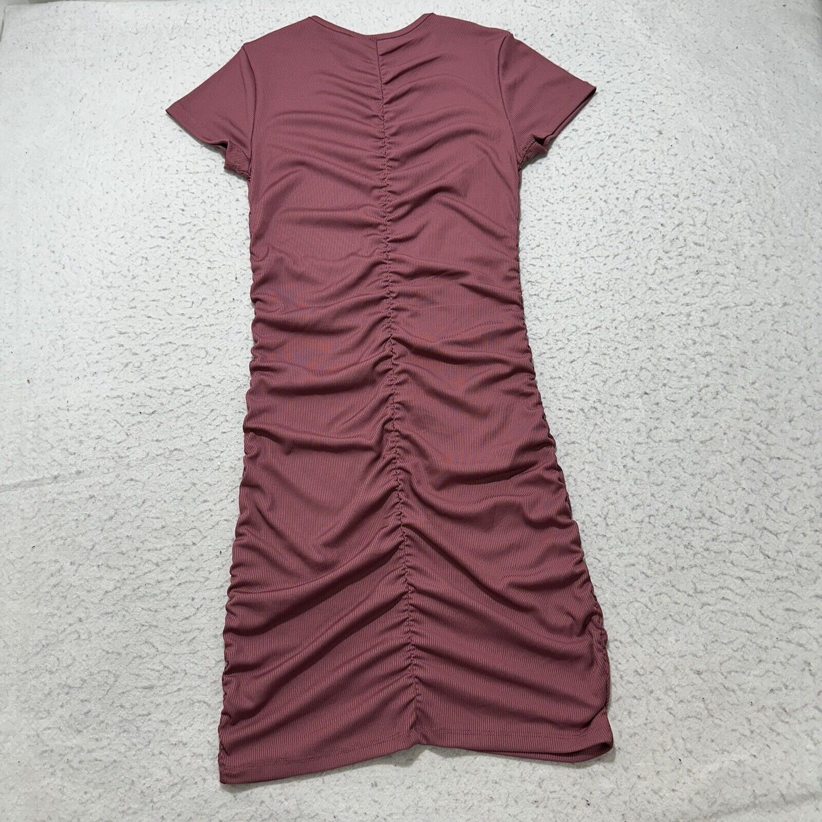 H&M H&M Divided Medium Purple Short Sleeve Ruched Mini Dress Size M / US 6-8 / IT 42-44 - 10 Thumbnail