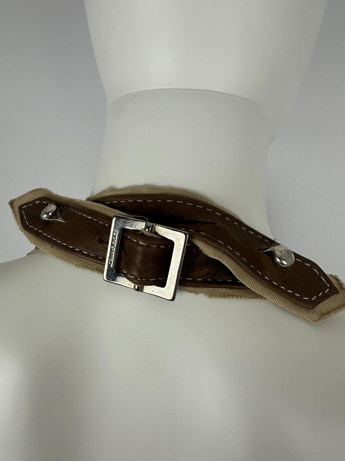 Dsquared2 DSquared² S/S 2006 Western Leather Detail Dress Size S / US 4 / IT 40 - 6 Thumbnail