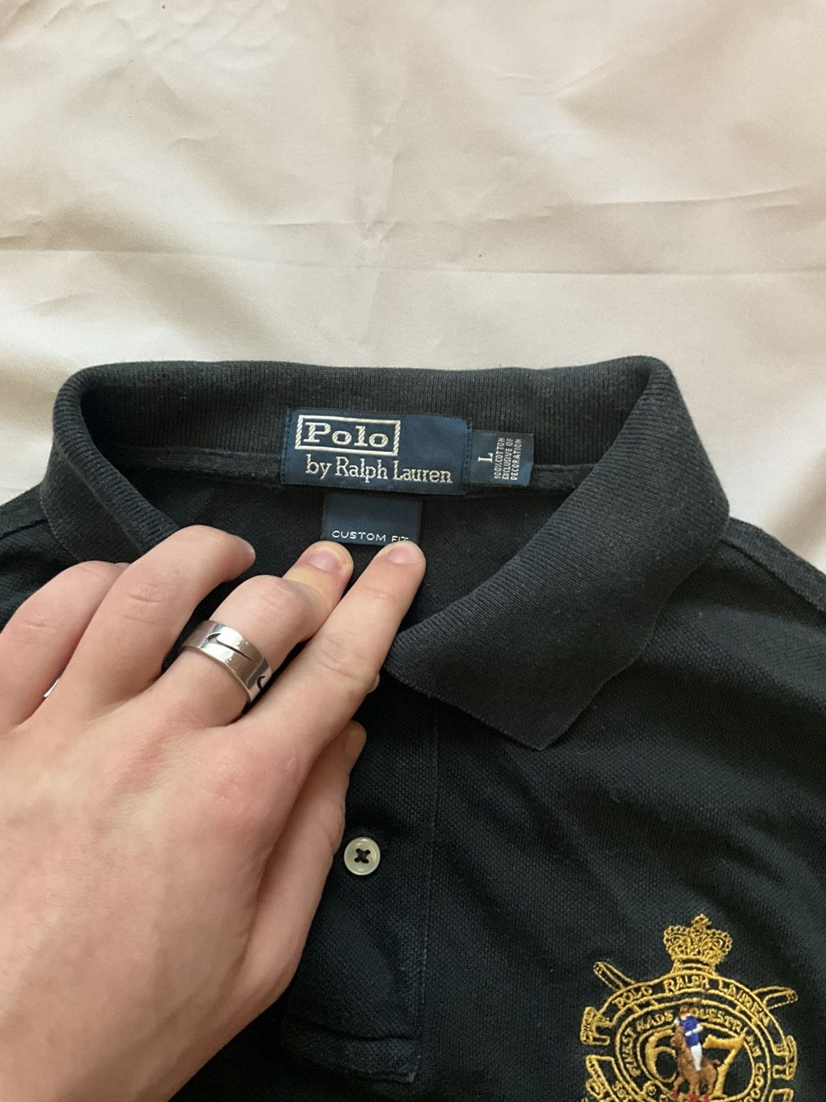 Polo Ralph Lauren Polo Ralph Lauren #3 Black Vintage Size Large Size US L / EU 52-54 / 3 - 3 Thumbnail